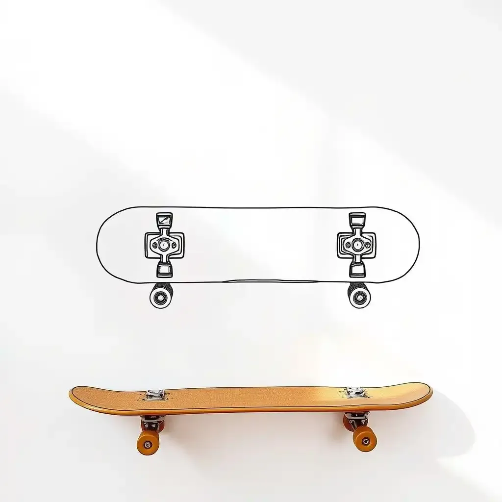 Easy Steps For Your First Skateboard Drawing