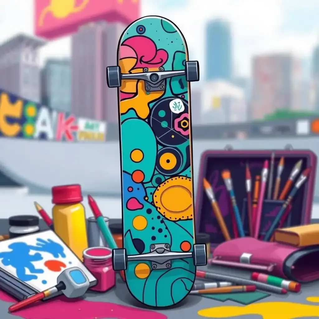 Exploring The World Of Skateboard Drawing From Simple Sketches To Deck Masterpieces