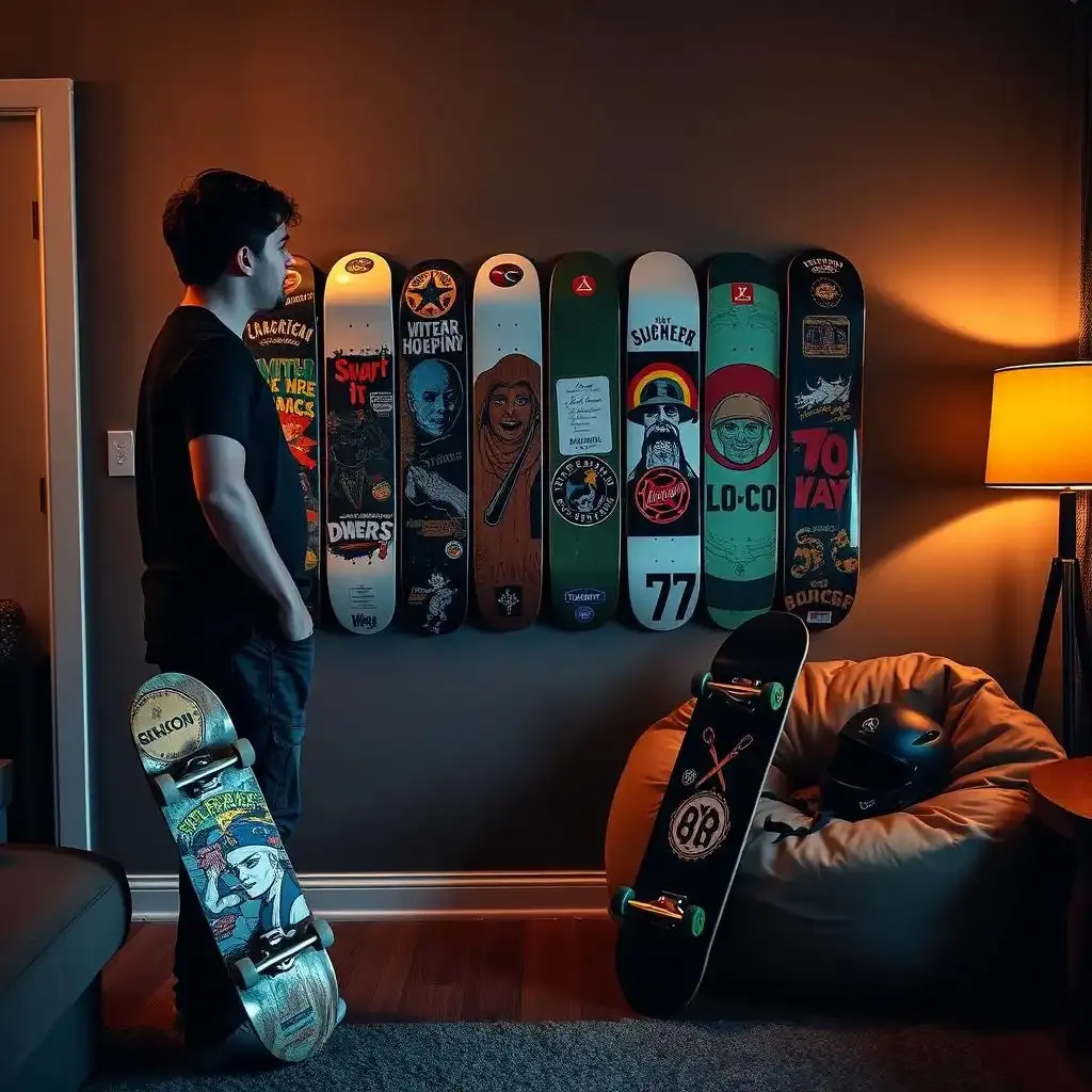 Raise Your Space The Appeal Of Skateboard Deck Wall Mounts